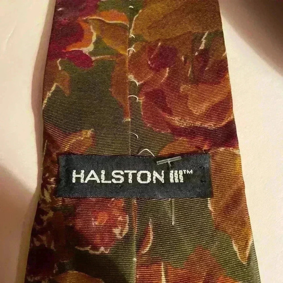 Set of Three Men’s neckties ranging from length 54”-56”.Chaps ,Halston & Sterlin - Picture 9 of 10